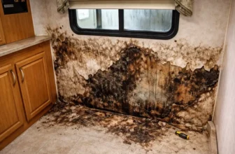 Water damaged RV wall