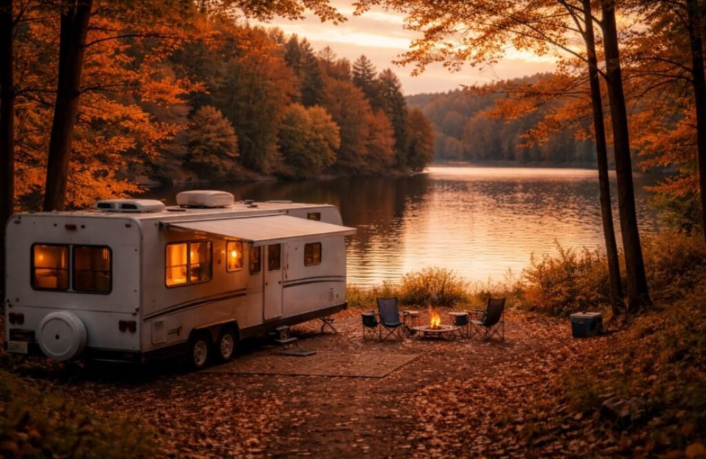 RV on a campground