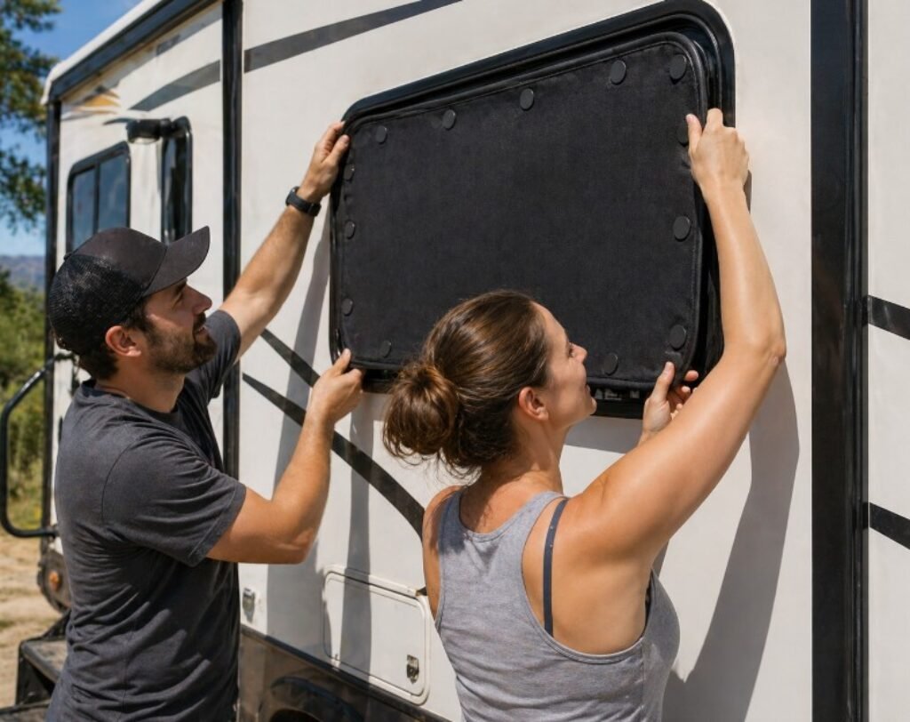 Installing Magnetic Window Covers