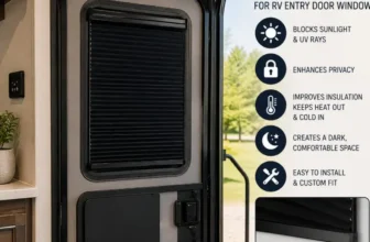 Blackout shades for your RV entry door window