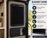 Blackout shades for your RV entry door window