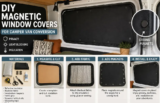 DIY Magnetic Window Covers for Camper Van Conversion