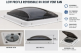 How a Low Profile Reversible RV Roof Vent Fan Helped Me Sleep Cooler